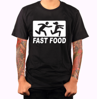 Coolové a originálne tričko na párty pre milovníkov fastfoodov a žien -Tričko - Fast food