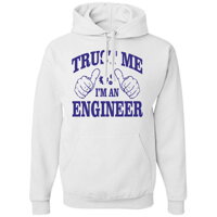 Originálna a zábavná mikina z kolekcie povolanie a hobby,pre inžiniérov a inžiniérky-Mikina Trust me I'm an engineer