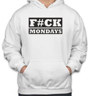 Vtipná hejterská mikina pre milovníkov pondelkov,recesie-Mikina- F#CK MONDAYS
