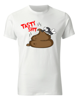 Vtipné a kvalitné tričko pre vtipálkov so sarkazmom na párty-Tričko - Tasty shit