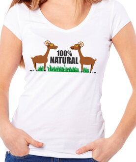 Dámske tričko - 100% natural (Kozy)