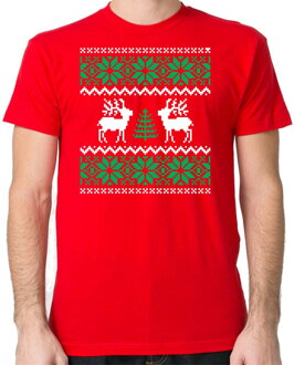 Tričko - Vianočný vzor