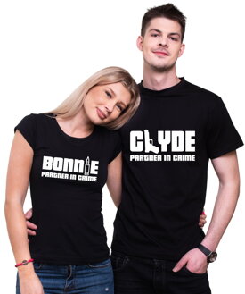 Partnerské tričká - Bonnie a Clyde (cena za pár)