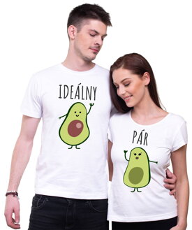 Partnerské tričká - Avokado Ideálny pár (dámské + pánské tričko)
