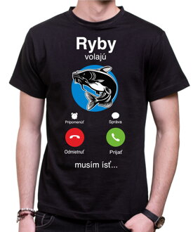 Rybárske tričko - Ryby volajú Phone