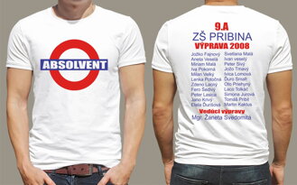 Absolventské tričko - ABSOLVENT - London style (minimálny odber 9ks)