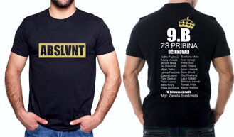 Absolventské tričko - ABSLVNT (minimálny odber 9ks)