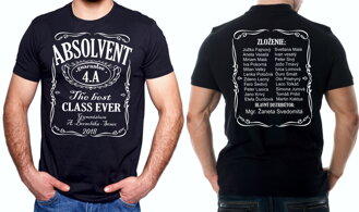 Absolventské tričko - ABSOLVENT - Jack style (minimálny odber 9ks)