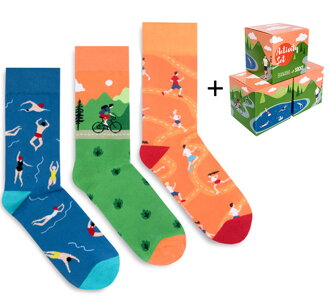 Sada 3ks ponožiek - Activity set + box zadarmo
