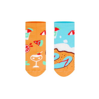 Veselé ponožky Pláž - členkové