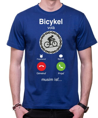 Cyklo tričko - Bicykel volá, musím ísť... Phone