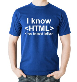 Tričko I know HTML
