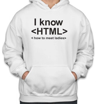 Mikina I know HTML