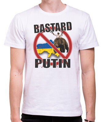 Tričko - Bastard PUTIN (Podpora Ukrajine)