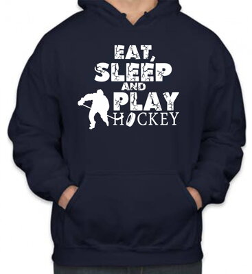 Mikina - Eat, sleep and play hockey