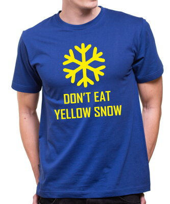 Tričko Yellow snow - Žltý sneh