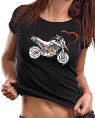 Dámske motorkárske tričko - Motorka je môj život