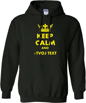 Mikina - KEEP CALM + vlastný text UNISEX