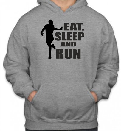 Bežecká mikina - Eat, sleep and run