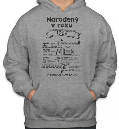 Retro mikina - Skvelý ročník 1989