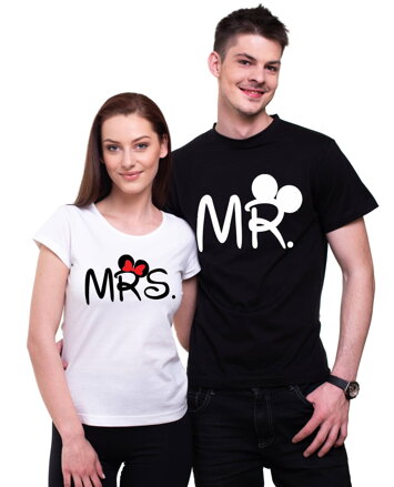 Pánske/dámske tričko Mr./Mrs. Mickey