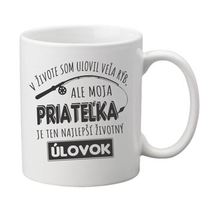 Hrnček pre rybárov - Priateľka - Najlepší úlovok 