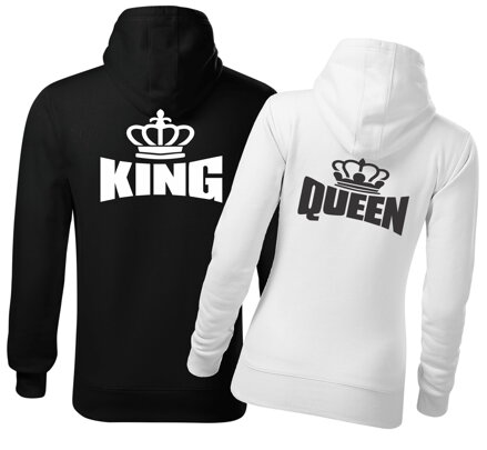Pánska/dámska mikina MODERN KING - QUEEN (cena za 1ks)