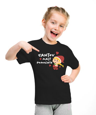 Detské tričko - Santov malý pomocník