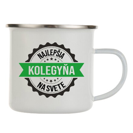 Plechový Hrnček - Najlepšia kolegyňa na svete