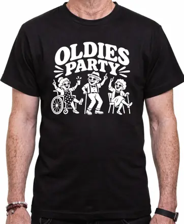 Tričko s vtipnou potlačou - Oldies party 