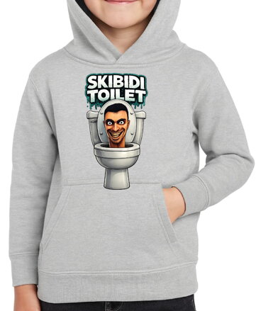 Mikina - Skibidi Toilet – vtipná potlač s toaletou