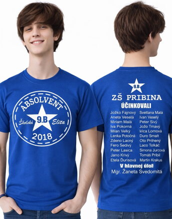 Absolventské tričko - ABSOLVENT - Školská elita 