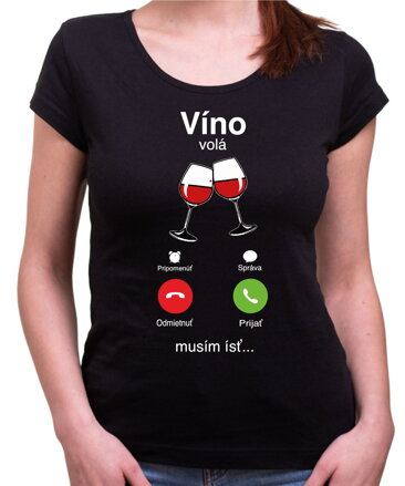 Vinárske tričko - Víno volá Phone