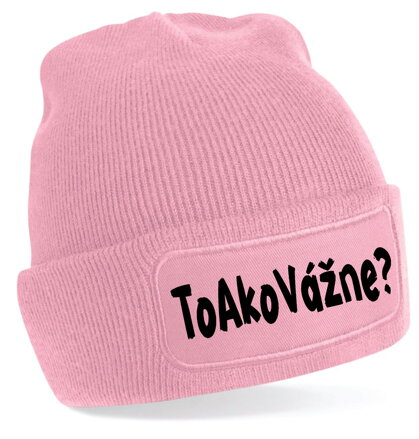 Čiapka s potlačou - To ako vážne?
