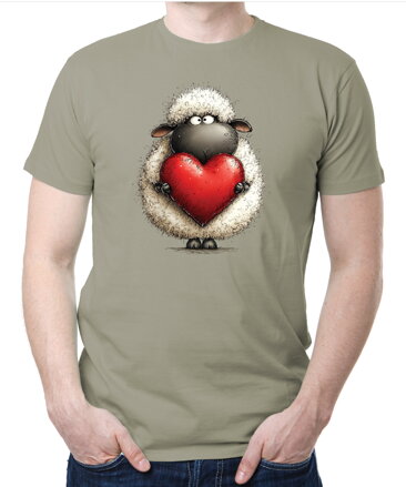 Tričko - Ovečka so srdiečkom