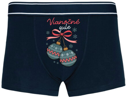 Pánske boxerky s vtipnou potlačou - Vianočné gule