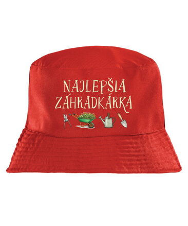 Klobúk s potlačou - Najlepšia záhradkárka