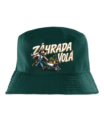 Klobúk s potlačou - Záhrada volá