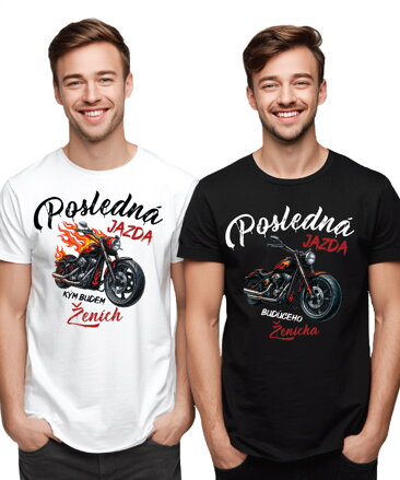 Pánske tričká - Posledná jazda pre ženícha a jeho team (cena za 1ks)