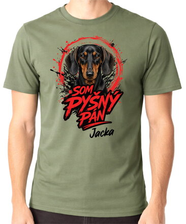 Tričko pre psíčkarov - Som pyšný pán - jazvečík
