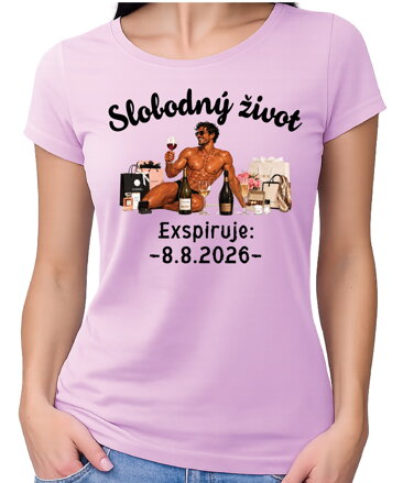 Dámske tričko - Slobodný život – Exspirácia