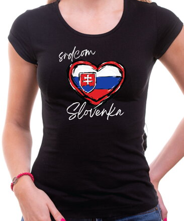 Dámske tričko - srdcom Slovenka