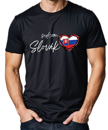 Pánske tričko - srdcom Slovák