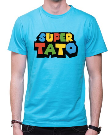 Pánske tričko - SUPER TATO farebné
