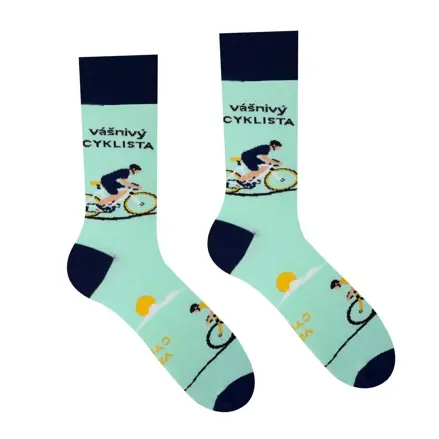 Veselé ponožky Vášnivý Cyklista