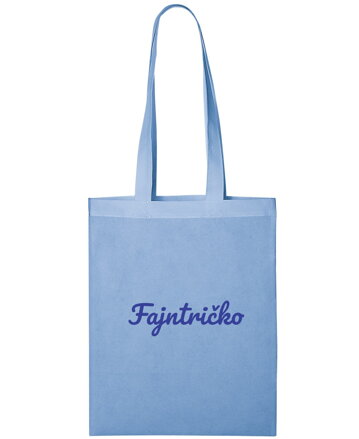 Textilná taška Fajntričko (Malá - modrá) 37 x 28 cm
