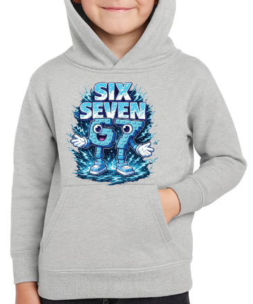 Mikina - Modrá Steal a Brainrot - Six Seven 67