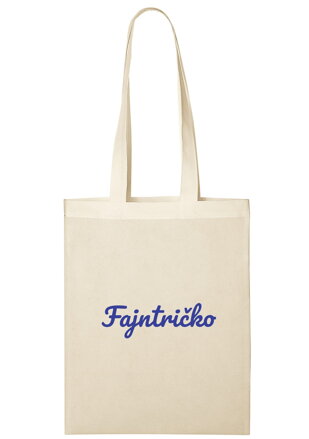 Textilná taška Fajntričko (Malá - natural) 37 x 28 cm