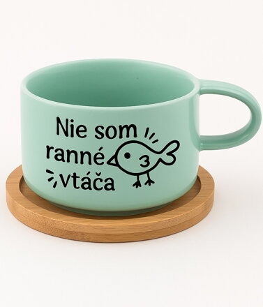 Hrnček Makronka - Nie som ranné vtáča