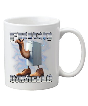 Hrnček s potlačou Frigo Camello (Talianský Brainrot)